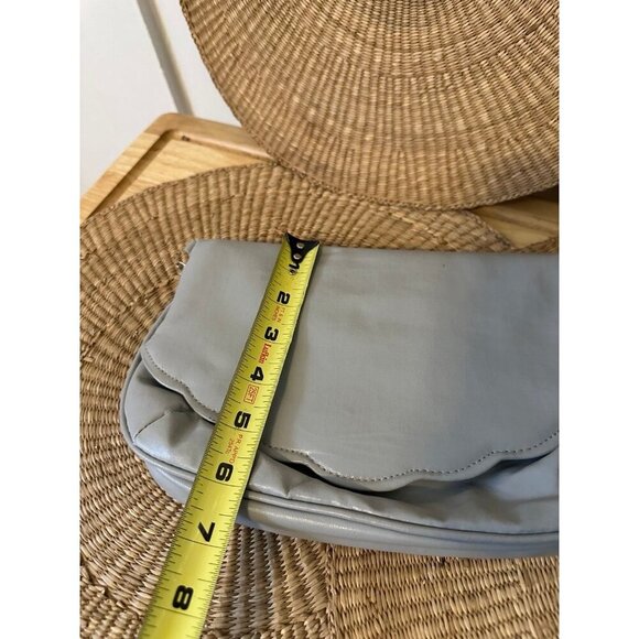 Mitzi women’s gray scalloped clutch bag - Picture 3 of 8